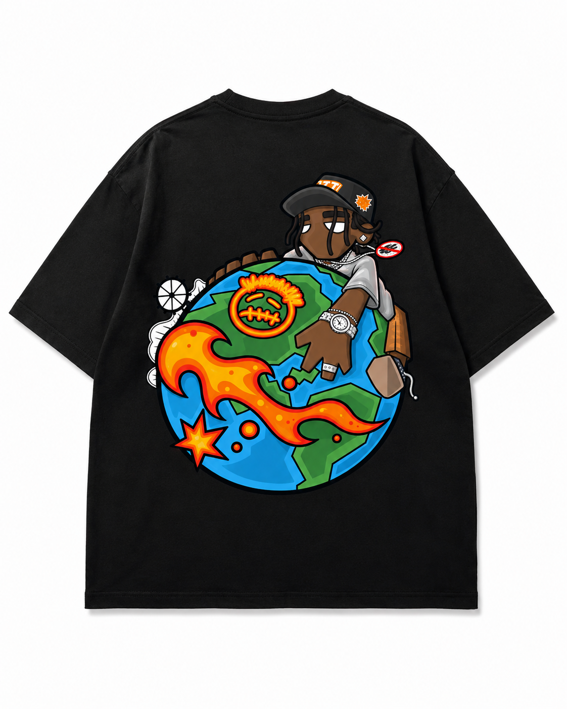 WORLD ON FIRE TEE