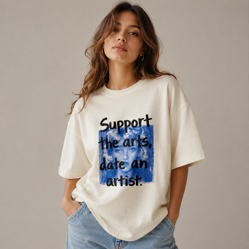 Support The Arts Oversized Tee Alternate