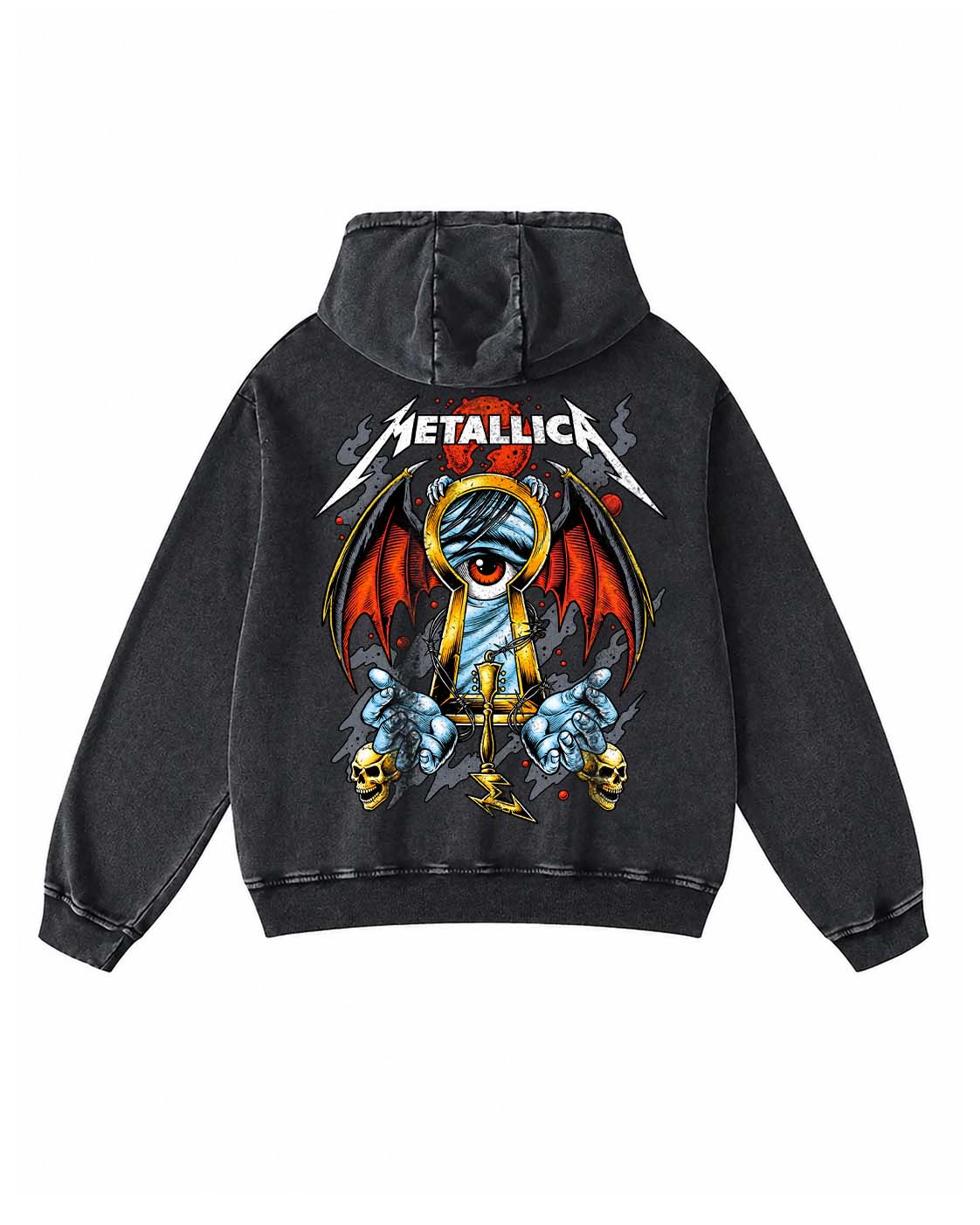 Metallica Keyhole Oversized Hoodie