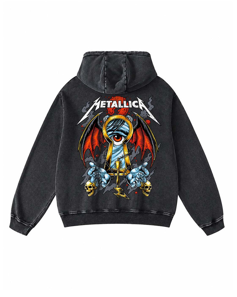 Metallica Keyhole Oversized Hoodie