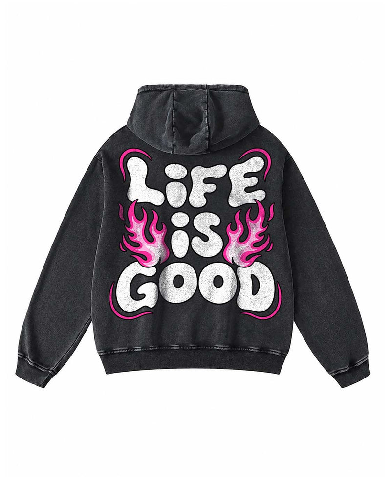 Life Is Good Flame Hoodie