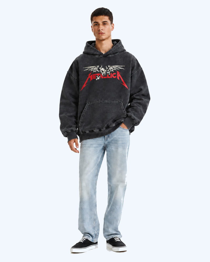 Metallica Keyhole Oversized Hoodie Alternate