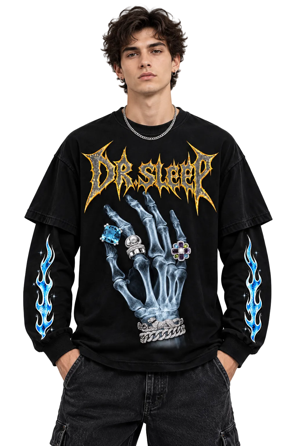 Skeleton Hand Long Sleeve