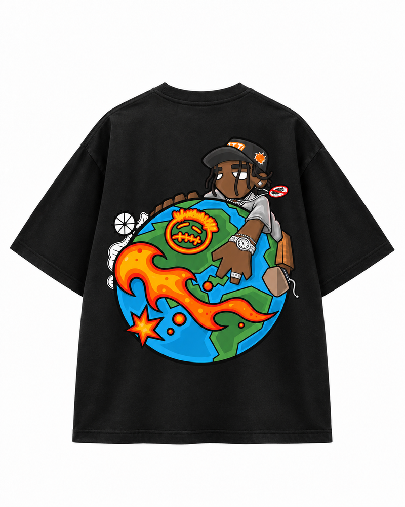 World On Fire Tee Alternate