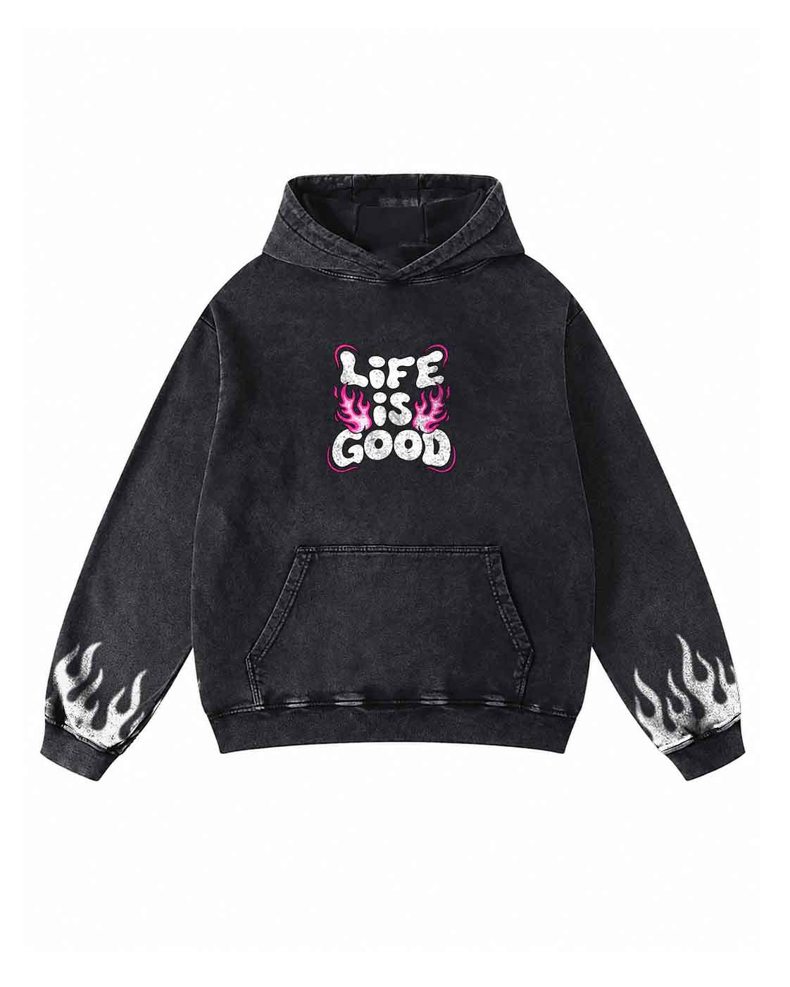 Life Is Good Flame Hoodie