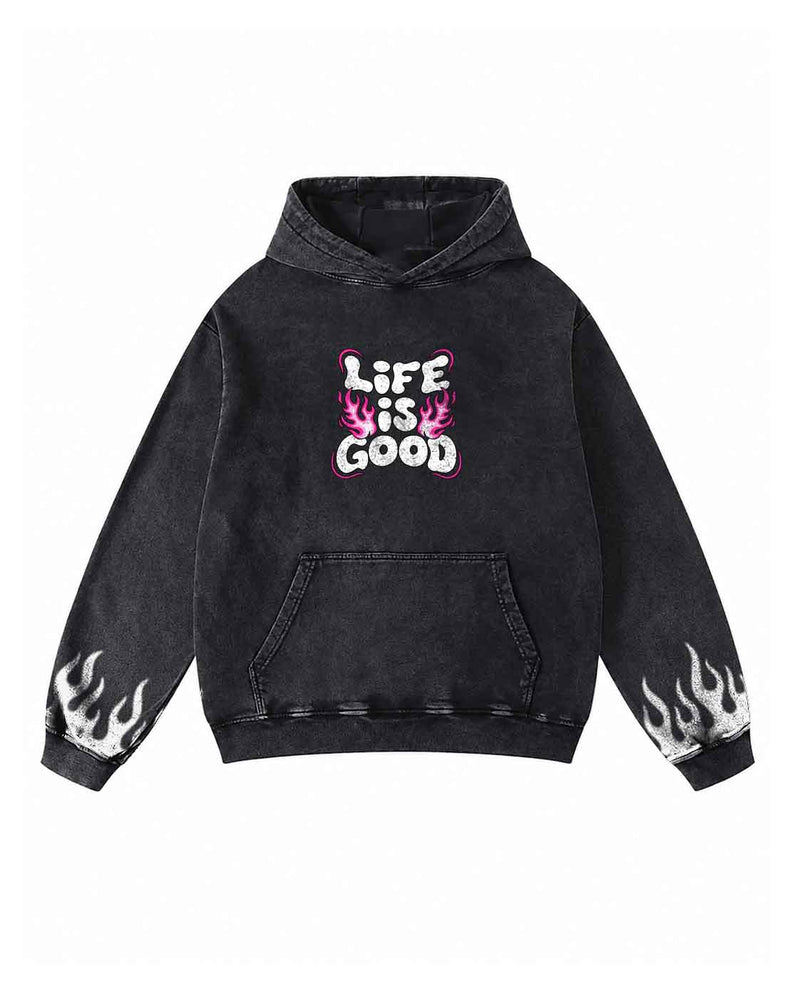 Life Is Good Flame Hoodie