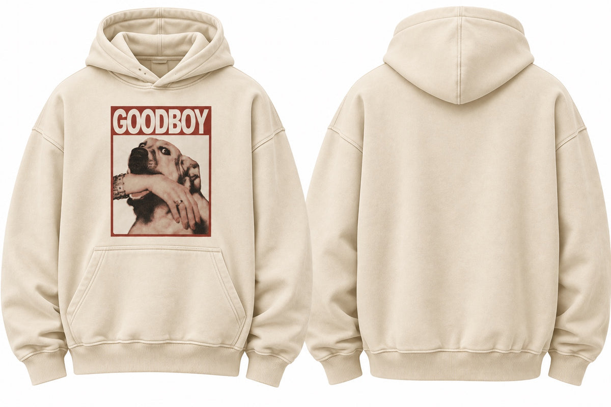 KARMAL Goodboy Hoodie in off-white