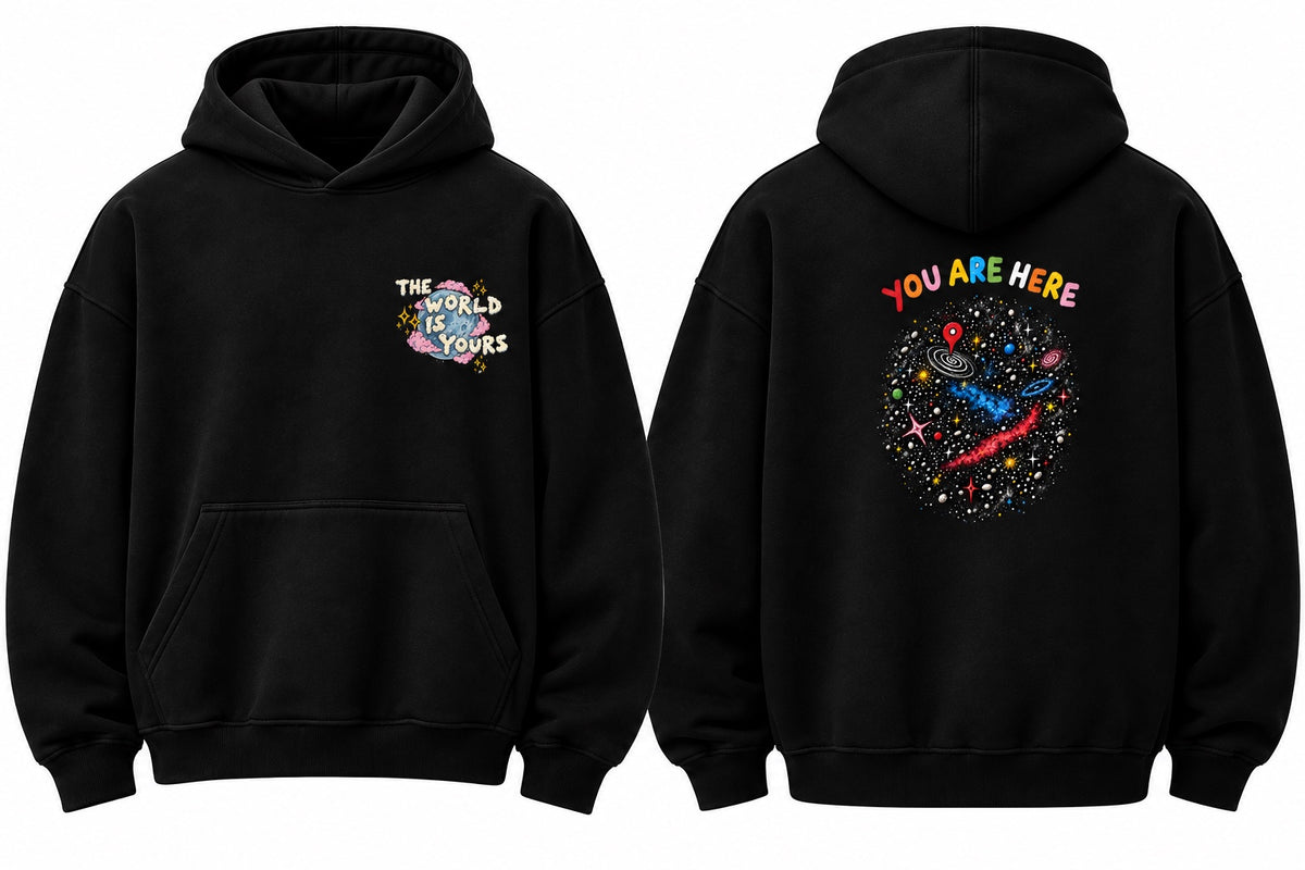 KARMAL You Are Here Hoodie in black
